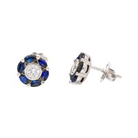 -  - Orecchini Soprana Donna ZAFFIRO in Oro bianco Zaffiro 1.20 Ct 10007426 - 10007426